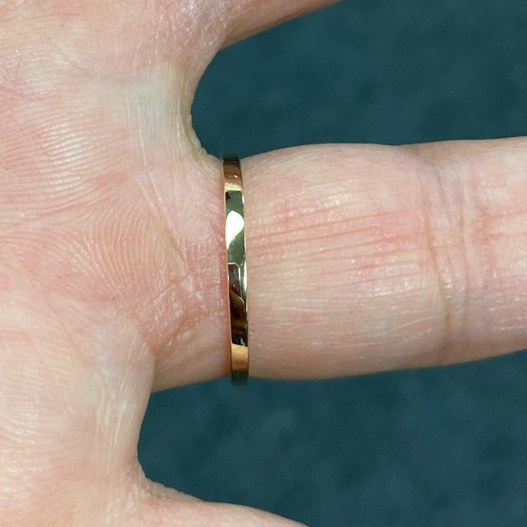 Solid 14K Yellow Gold Red Heart CZ Engagement Ring - Picture 6 of 14